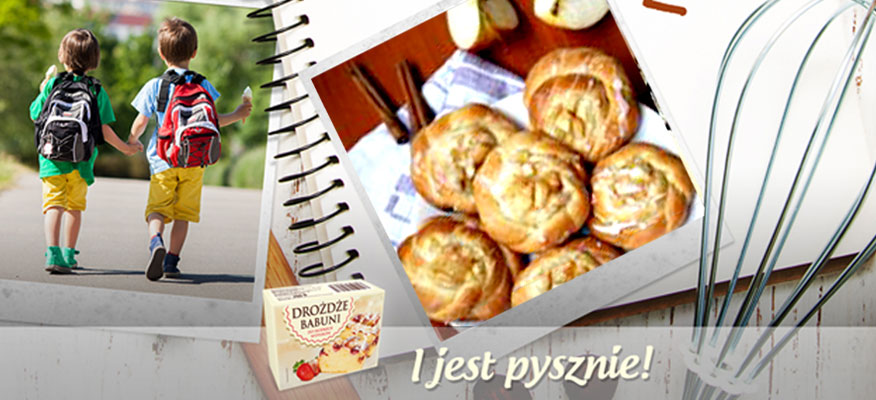 Drożdżówki z jabłkami i cynamonem