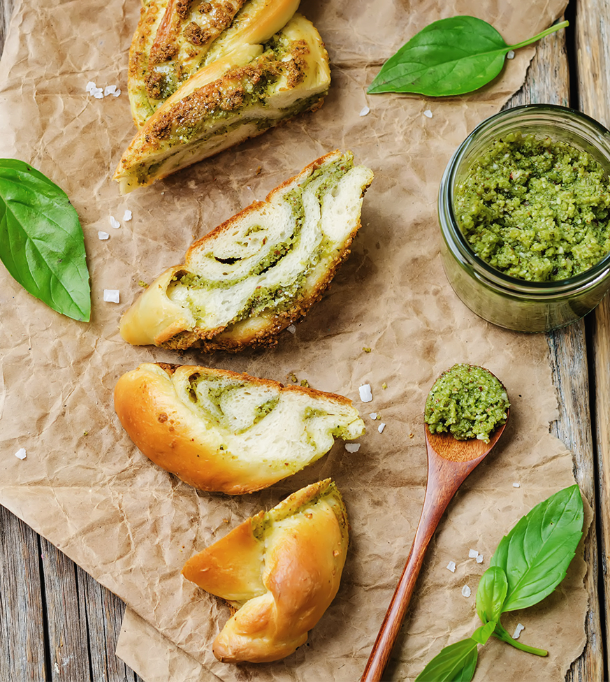 Chlebek z pesto